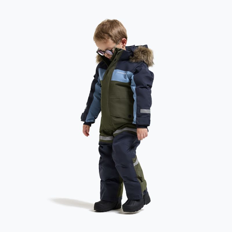Kinder-Skianzug Didriksons Bjärven Cover 5 deep green 4
