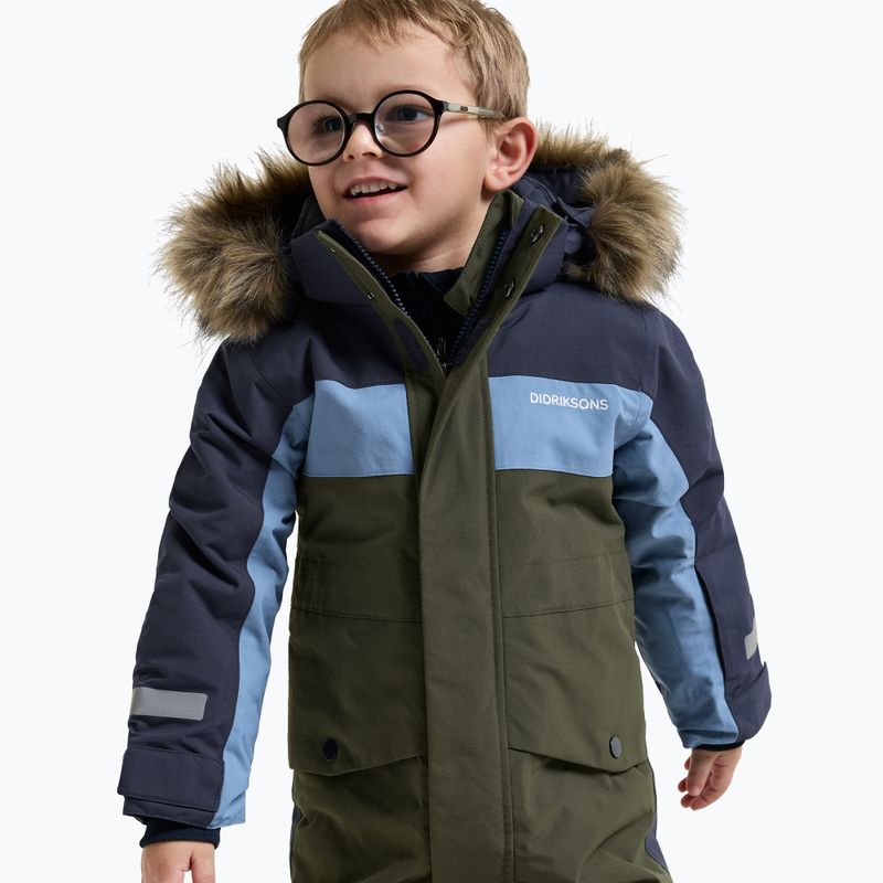 Kinder-Skianzug Didriksons Bjärven Cover 5 deep green 8