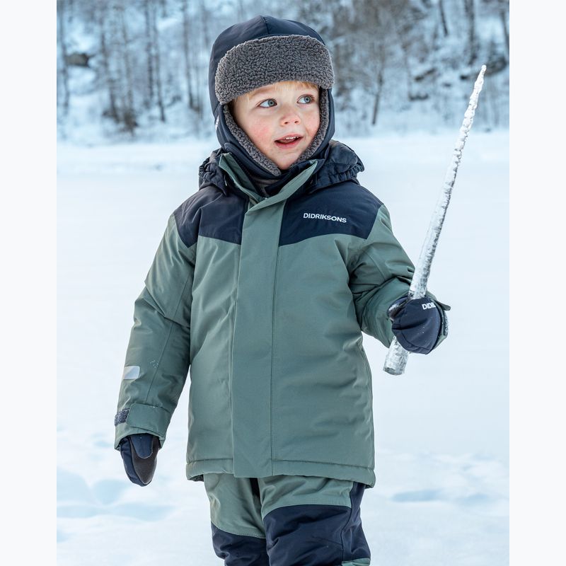 Kinder-Skianzug Didriksons Skare 2 dark moss 12