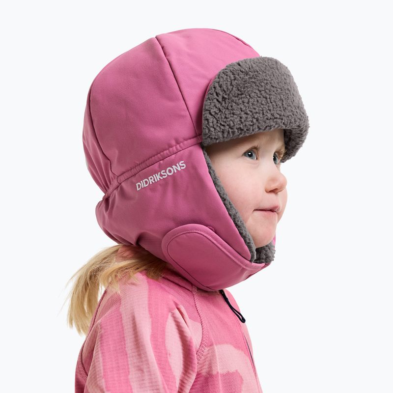 Kinder-Wintermütze Didriksons Biggles 7 heather pink 2