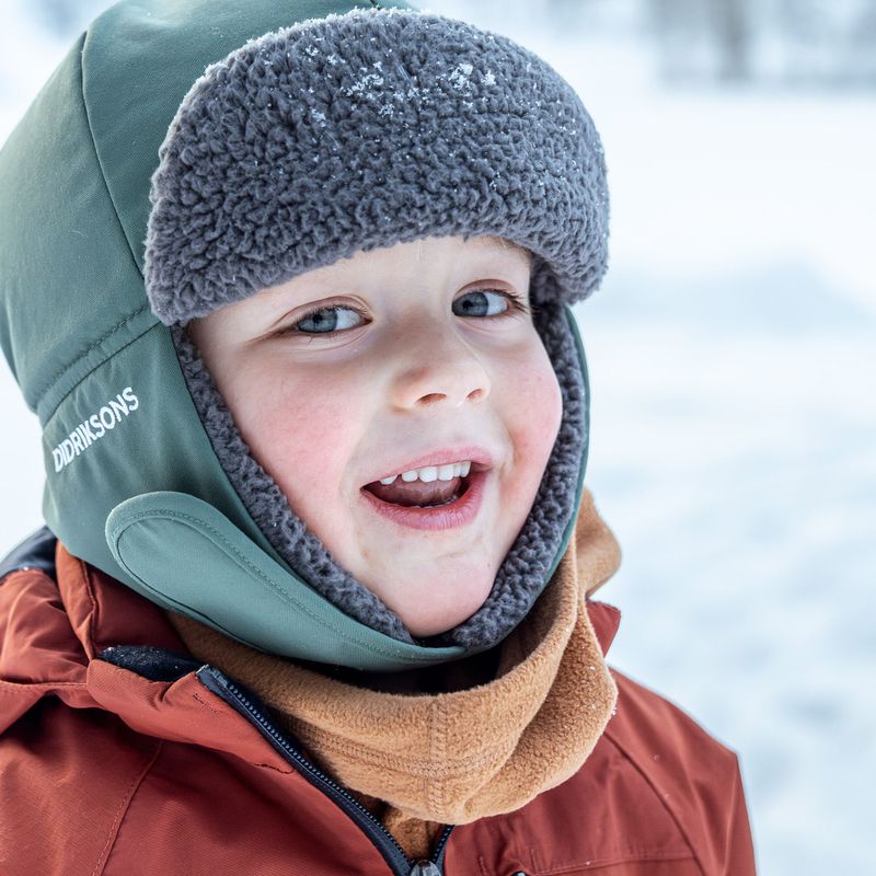 Kinder-Wintermütze Didriksons Biggles 7 dark moss 7