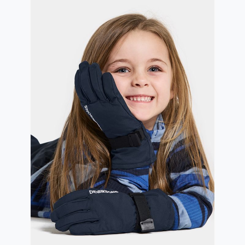 Kinder Skihandschuhe Didriksons Biggles 4 navy 2