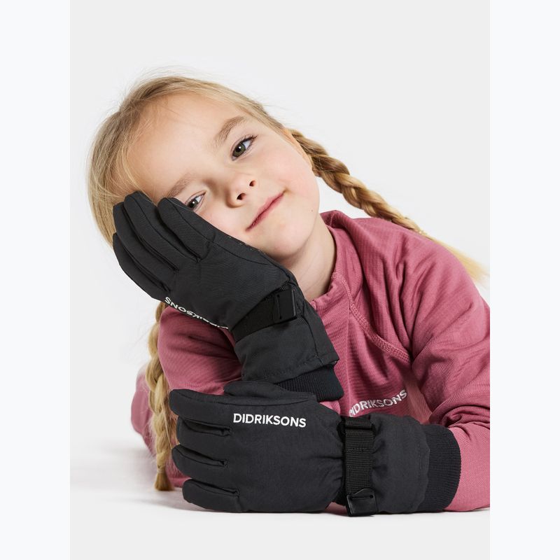 Kinder Skihandschuhe Didriksons Biggles 4 black 2