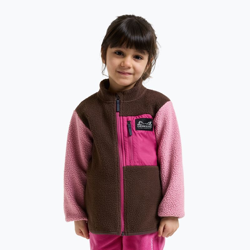 Kinder Fleecejacke Didriksons Antenna 2 Fz oyster pink 3