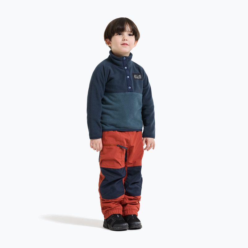 Kinder Fleecejacke Didriksons Monte 6 Half Button mountain blue 4