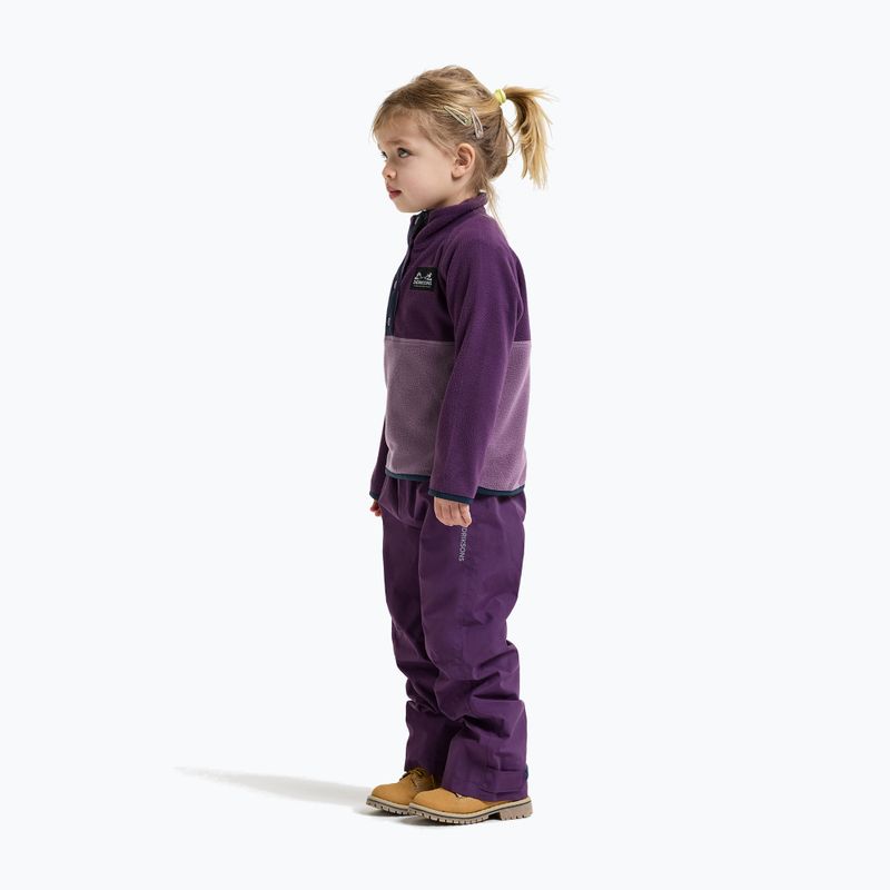 Kinder Fleecejacke Didriksons Monte 6 Half Button northern purple 6