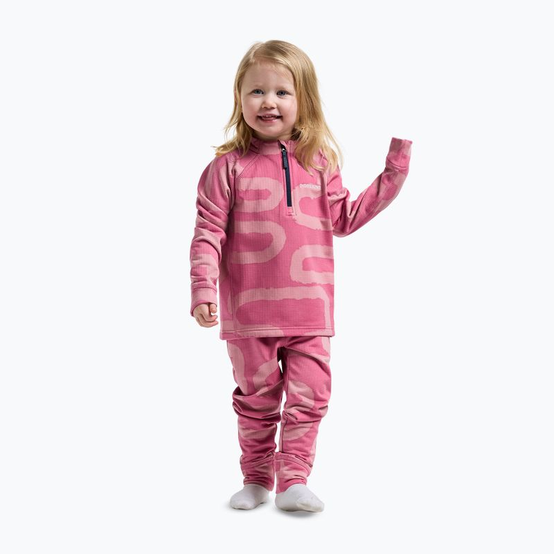 Kinder-Set Didriksons Jadis Pr 5 path heather pink 3