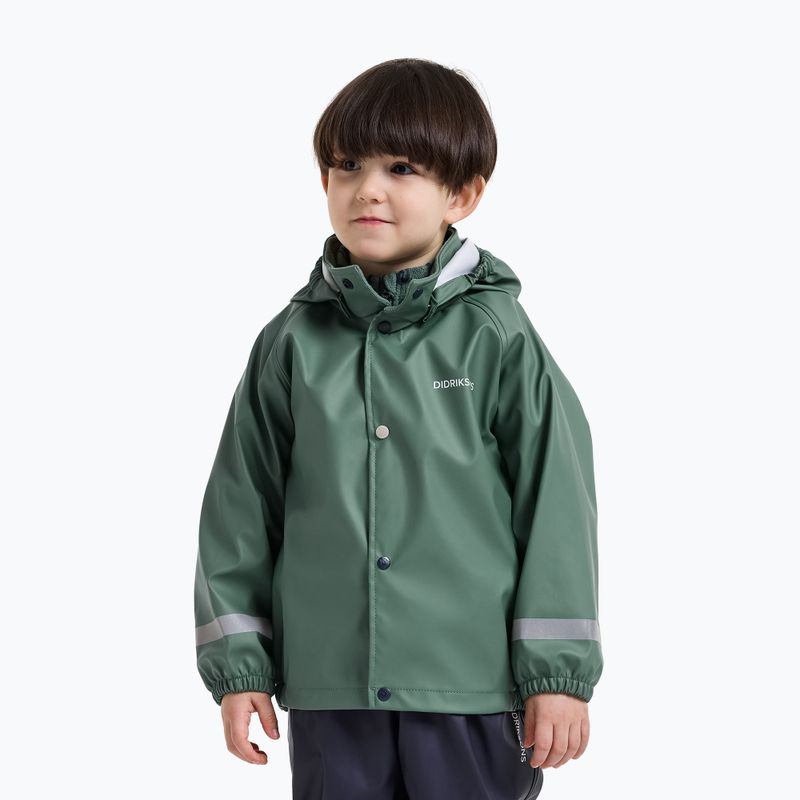 Kinder-Regenanzug Didriksons Slaskeman 4 dark moss 6