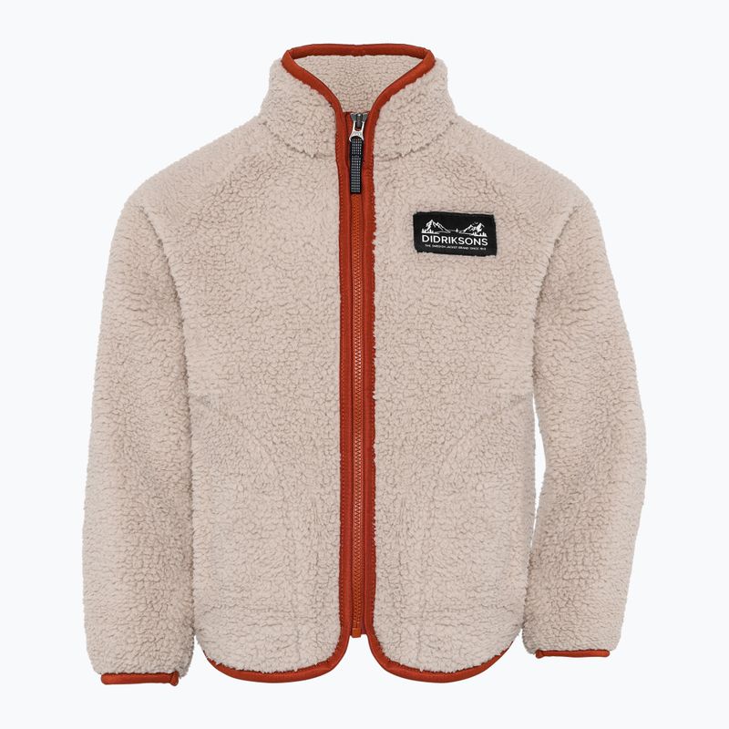Kinder Fleecejacke Didriksons Gibbsc 2 Fz beach beige/rust