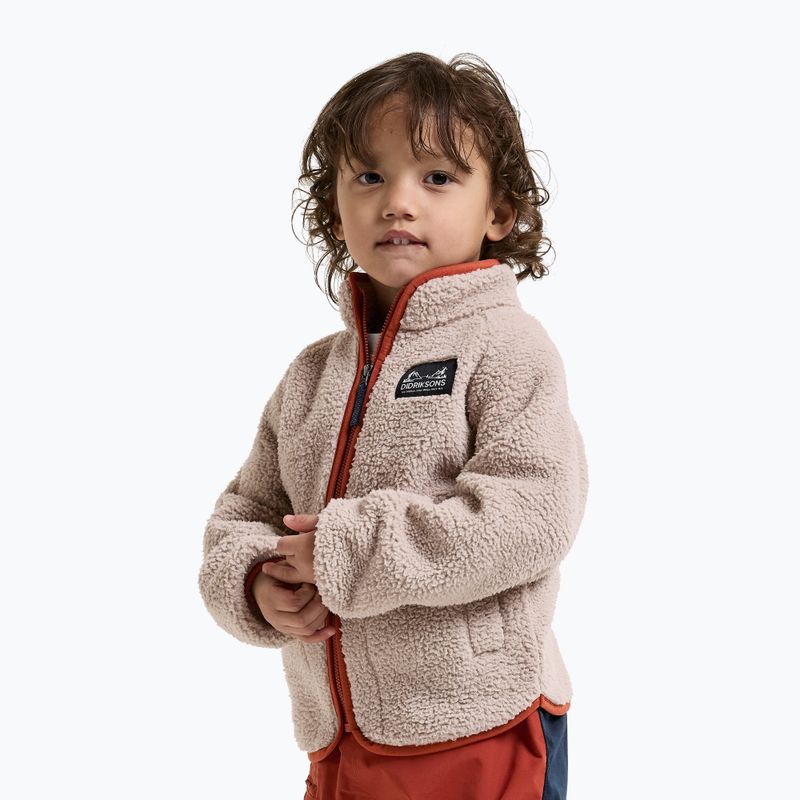 Kinder Fleecejacke Didriksons Gibbsc 2 Fz beach beige/rust 9