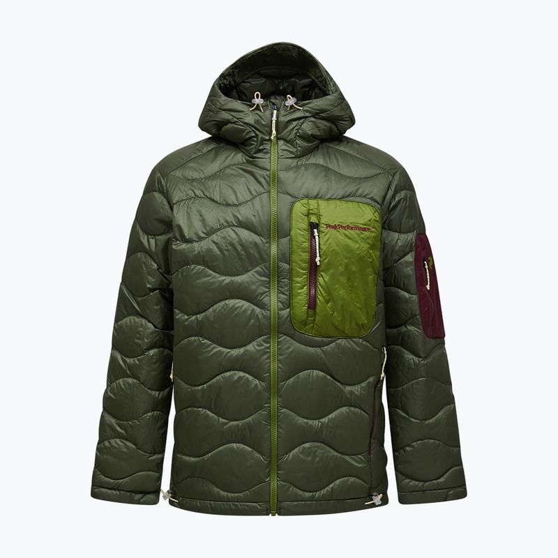 Herren-Daunenjacke Peak Performance Helium Utility Down Hood Pine Needle/Mosswood 6