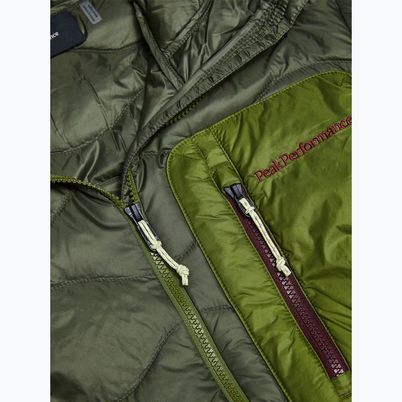 Herren-Daunenjacke Peak Performance Helium Utility Down Hood Pine Needle/Mosswood 9