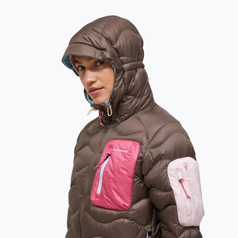 Damen-Daunenjacke Peak Performance Helium Utility Down terrain tan/mountain blush 4