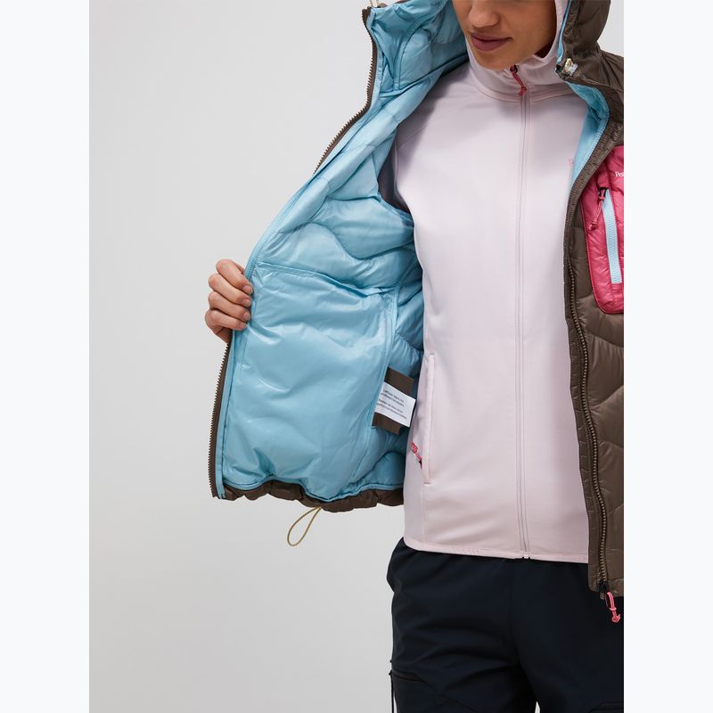 Damen-Daunenjacke Peak Performance Helium Utility Down terrain tan/mountain blush 5