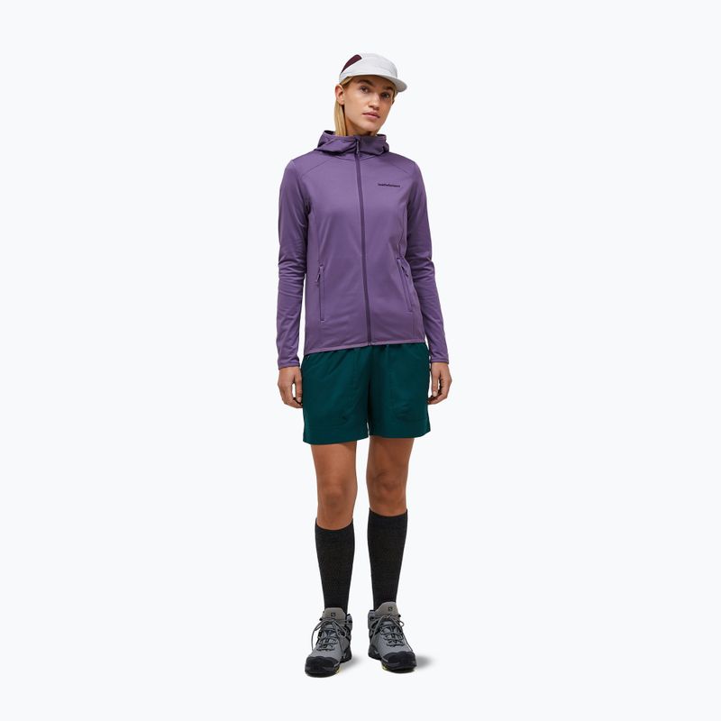 Damen-Trekkingsweatshirt Peak Performance Light Zip Hood montana grape 2