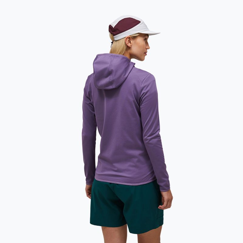 Damen-Trekkingsweatshirt Peak Performance Light Zip Hood montana grape 3