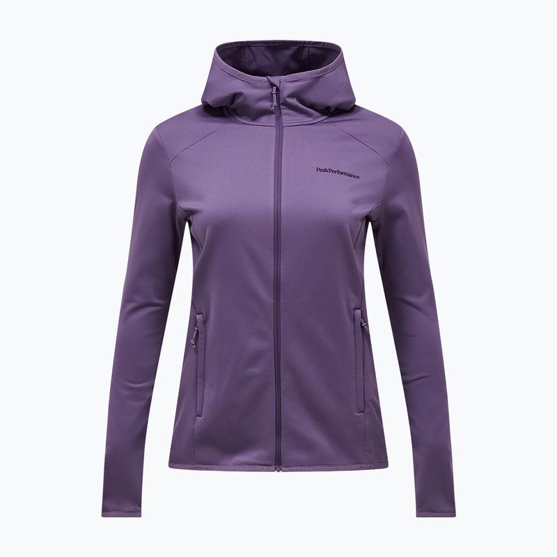 Damen-Trekkingsweatshirt Peak Performance Light Zip Hood montana grape 5