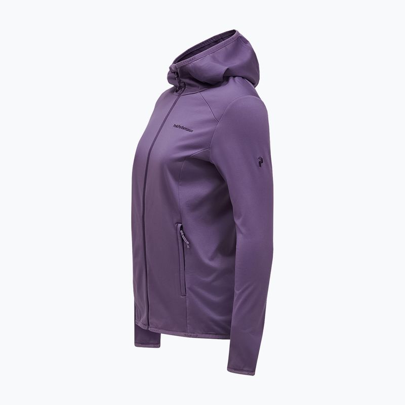 Damen-Trekkingsweatshirt Peak Performance Light Zip Hood montana grape 7