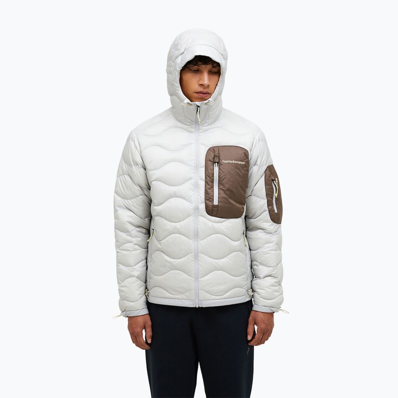 Herren-Daunenjacke Peak Performance Helium Utility Down Hood Antarctica/Desert Terrain