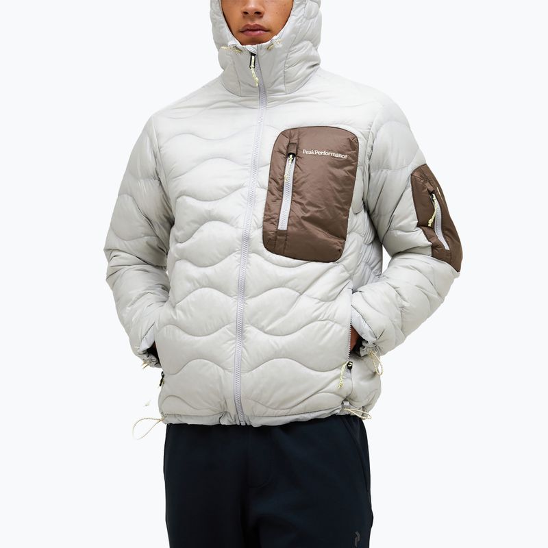 Herren-Daunenjacke Peak Performance Helium Utility Down Hood Antarctica/Desert Terrain 4
