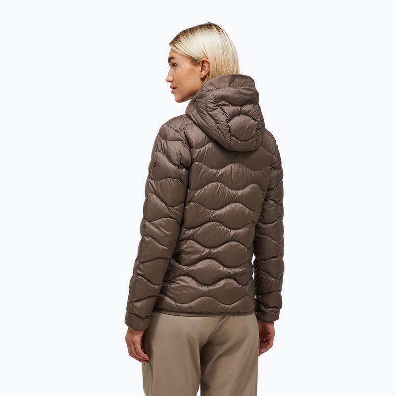 Damen-Daunenjacke Peak Performance Helium Down Hood terrain tan 3