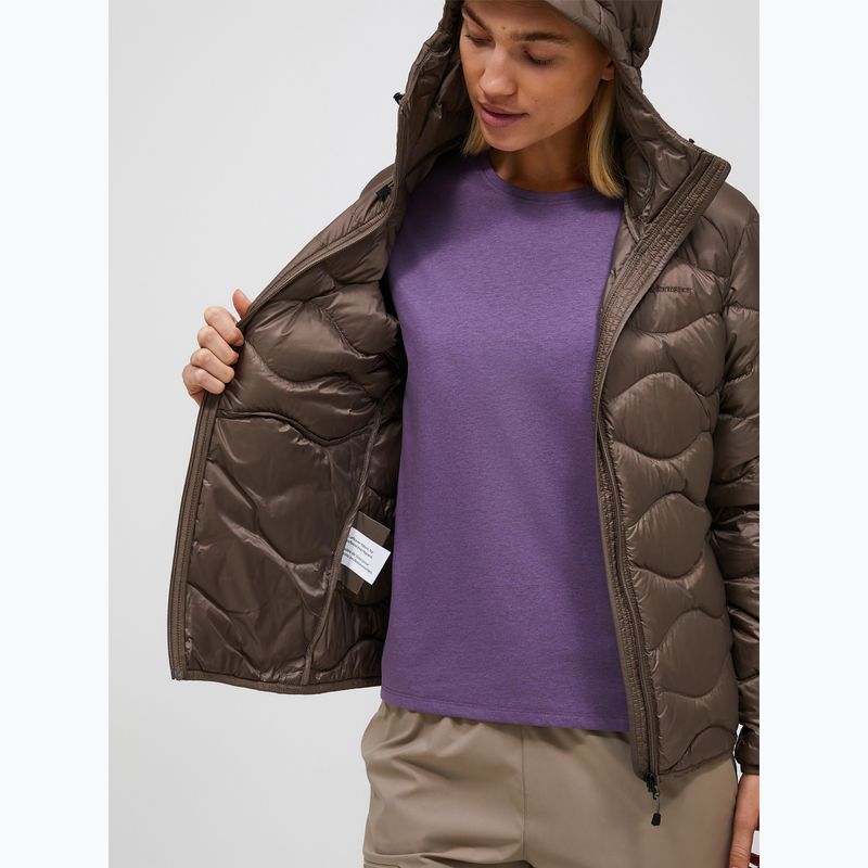 Damen-Daunenjacke Peak Performance Helium Down Hood terrain tan 4