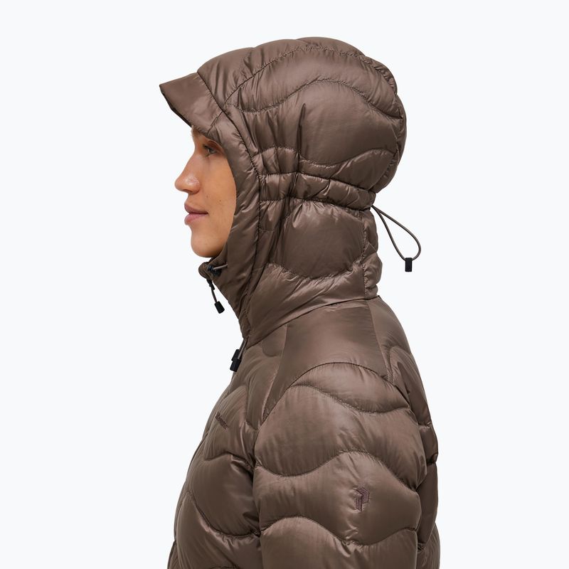 Damen-Daunenjacke Peak Performance Helium Down Hood terrain tan 5