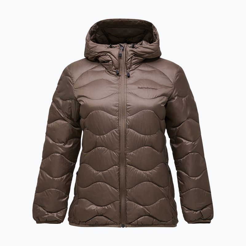 Damen-Daunenjacke Peak Performance Helium Down Hood terrain tan 6