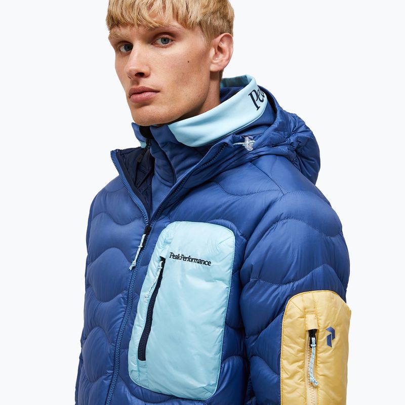 Herren-Daunenjacke Peak Performance Helium Utility Down Hood Summit Sky/Snowmelt 4