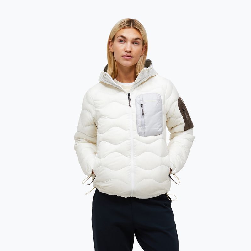 Damen-Daunenjacke Peak Performance Helium Utility Down offwhite/antarctica