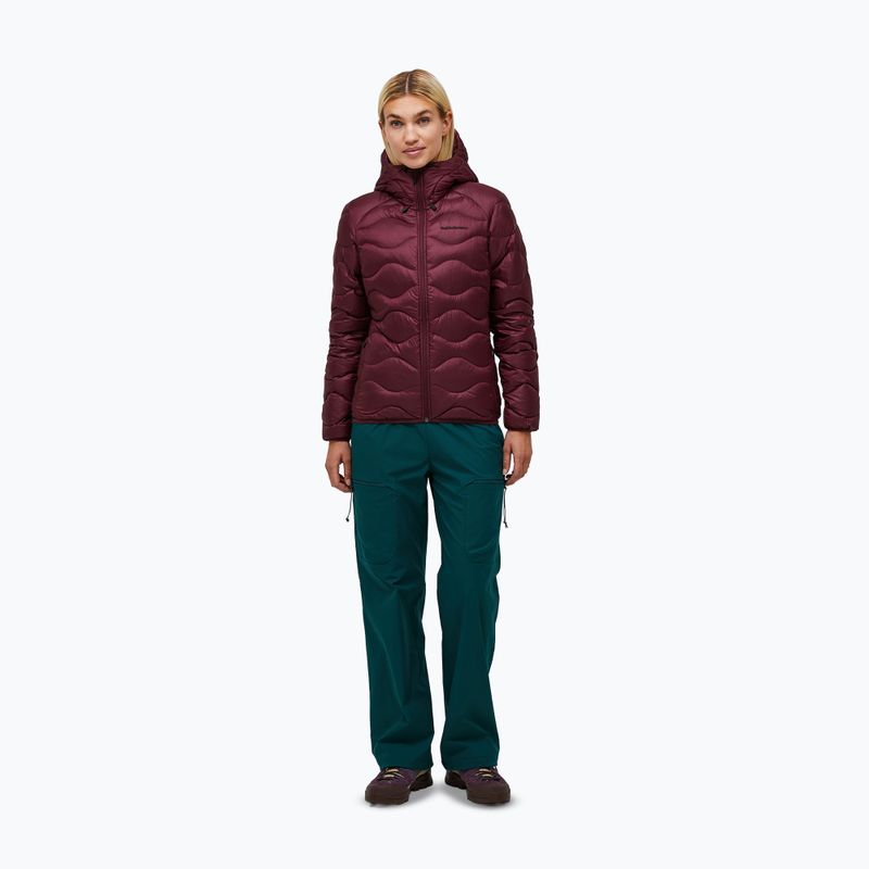Damen-Daunenjacke Peak Performance Helium Down Hood Porto/Mountain Blush 2