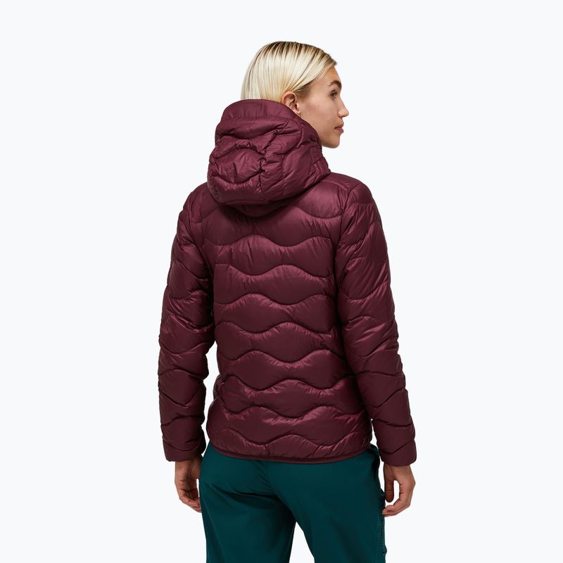 Damen-Daunenjacke Peak Performance Helium Down Hood Porto/Mountain Blush 3