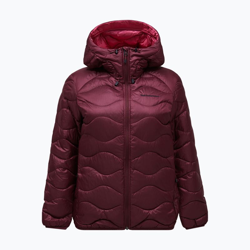 Damen-Daunenjacke Peak Performance Helium Down Hood Porto/Mountain Blush 6