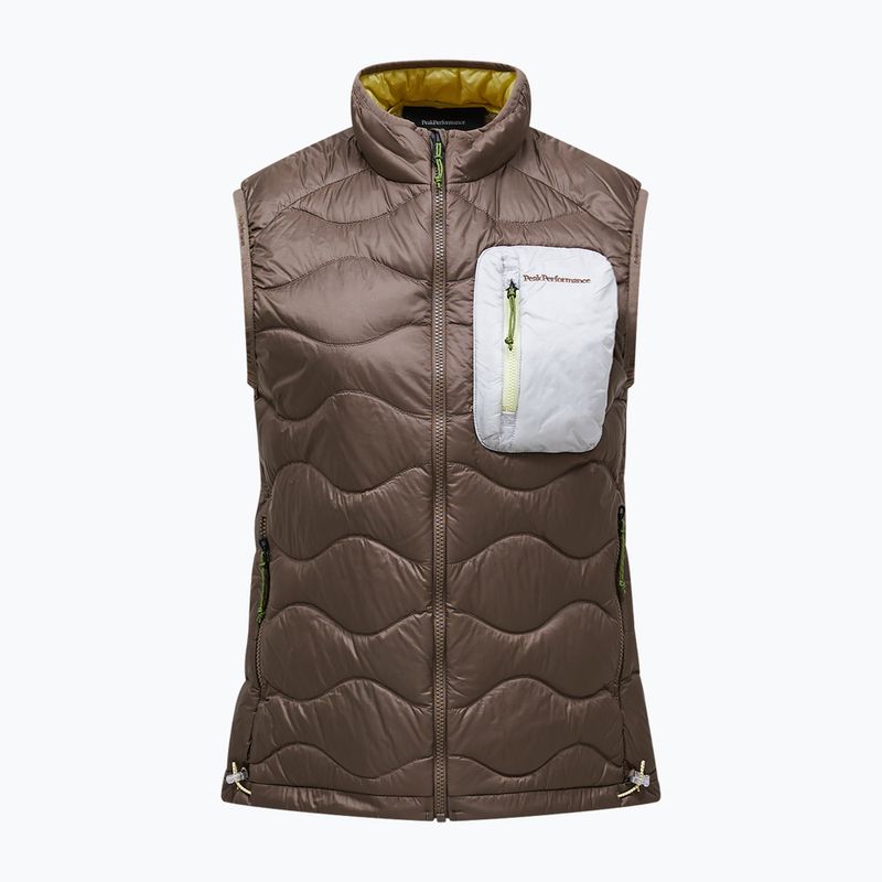 Damenweste Peak Performance Helium Utility Down terrain tan/antarctica 5
