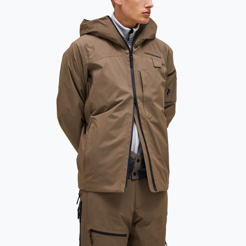 Herrenjacke Peak Performance Alpine GTX 2L Insulated Shell terrain tan 3