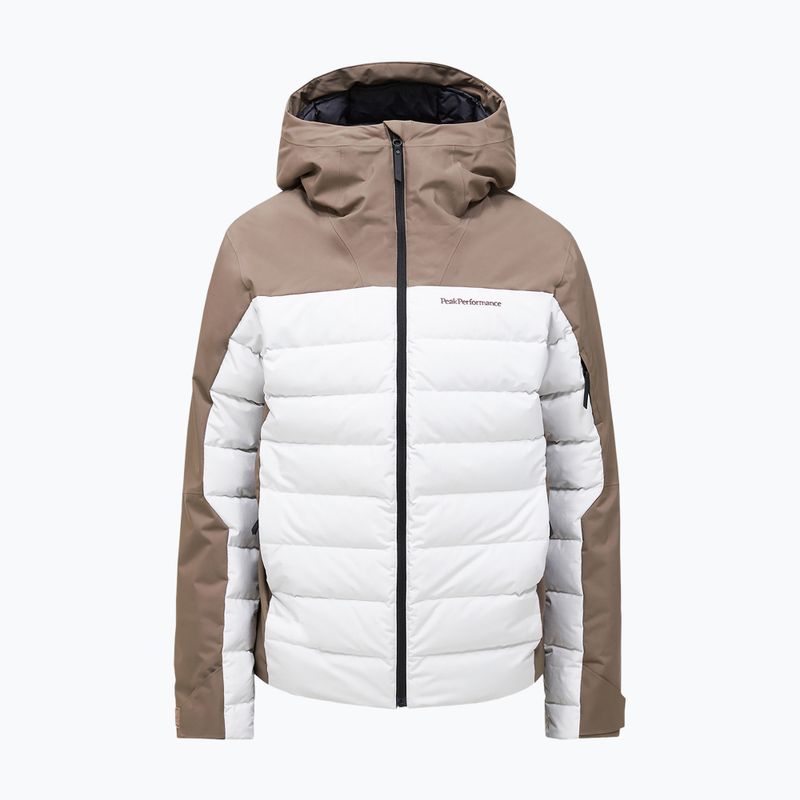 Herren-Skijacke Peak Performance Shred Down terrain tan/antarctica