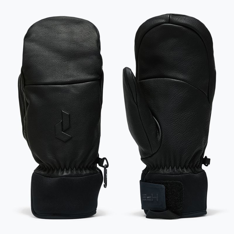 Skihandschuhe Peak Performance Leather Hipe Solarcore Insulated Mitten black