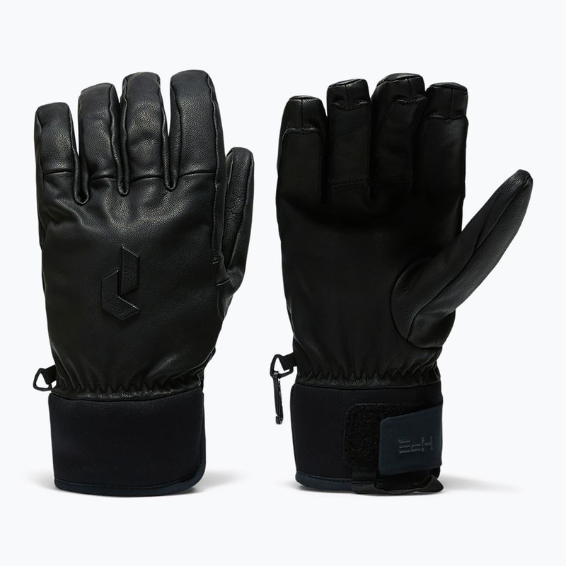 Skihandschuhe Peak Performance Leather Hipe Solarcore Insulated black