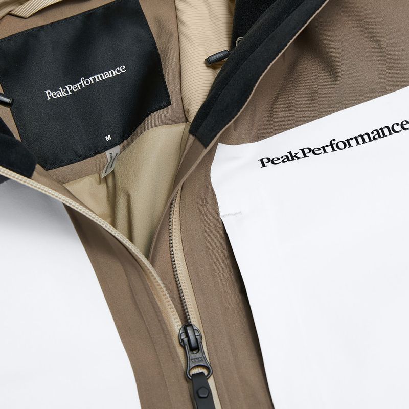 Herren-Skijacke Peak Performance Whitelight Hipe 2L Insulated Shell terrain tan/antarctica 4