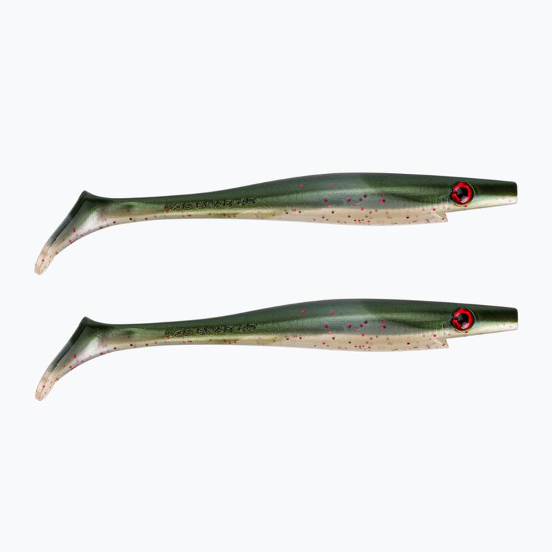 Strike Pro Pig Shad Jr Gummiköder 2 Stück grün TEV-SP172C-104