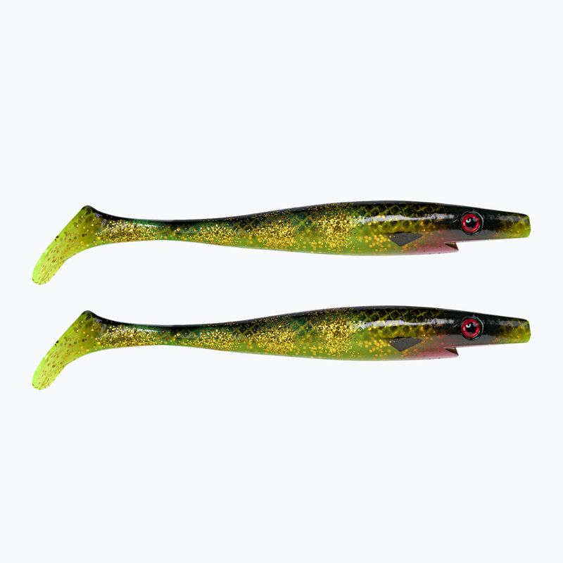 Strike Pro Pig Shad Tournament Gummiköder 2 Stück gelb TEV-SP172M-132