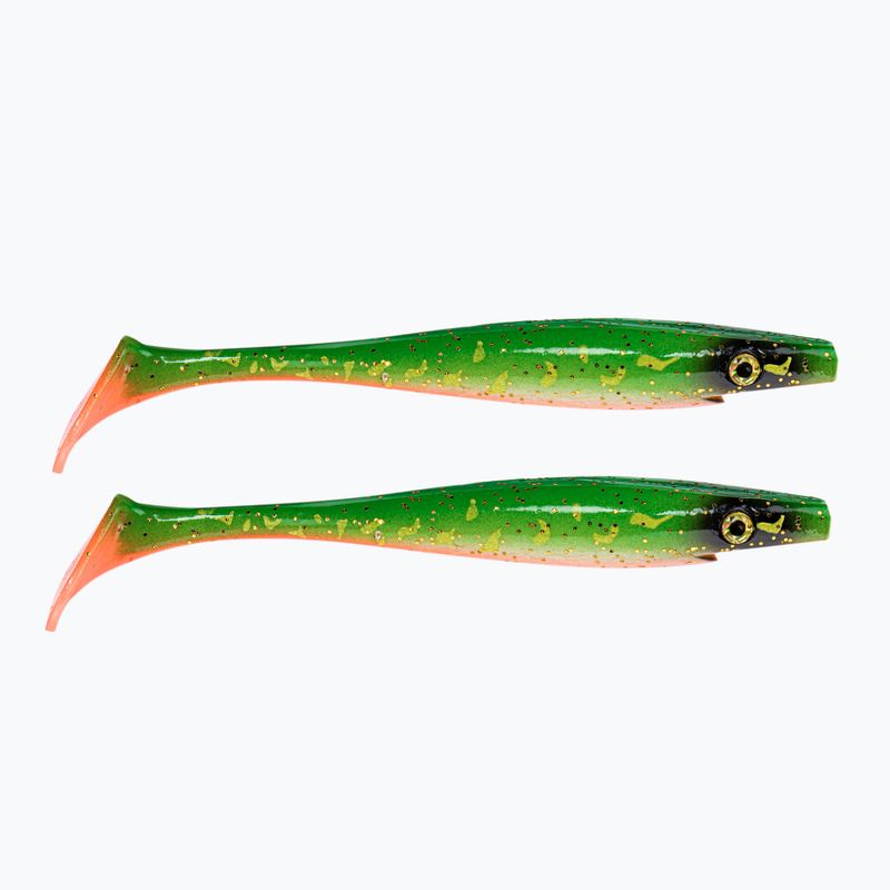 Strike Pro Pig Shad Tournament Gummiköder 2 Stück grün TEV-SP172M-C450