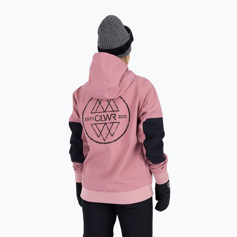 Colourwear Est 2010 Kapuze dk rose Snowboard Sweatshirt 3