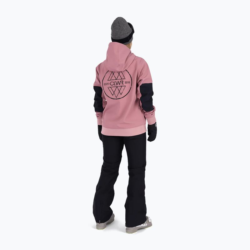 Snowboard Hoodie Colourwear Est 2010 Hood dk rose 4