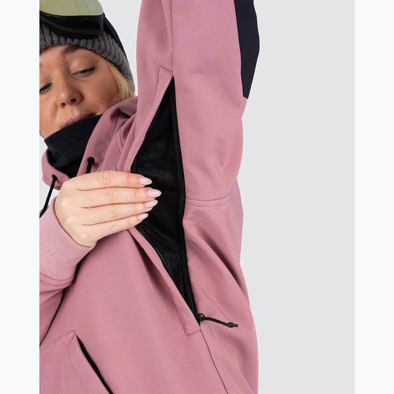 Snowboard Hoodie Colourwear Est 2010 Hood dk rose 5