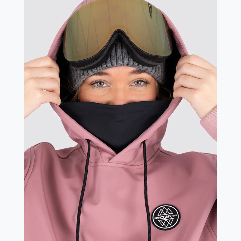 Colourwear Est 2010 Kapuze dk rose Snowboard Sweatshirt 7