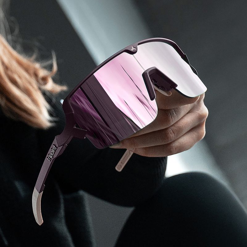 Tripoint 009 Lake Prespa Small matt bordeaux/braun/rosa Multi-Sonnenbrille 6
