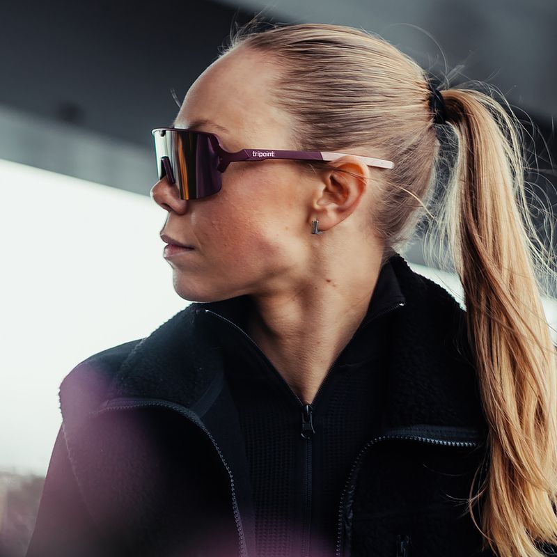 Tripoint 009 Lake Prespa Small matt bordeaux/braun/rosa Multi-Sonnenbrille 8