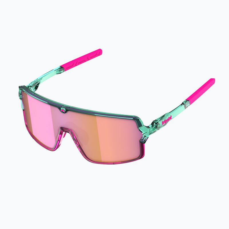 Sonnenbrille Tripoint 008 Lake Prespa Small X crystal neon turquoise/brown/pink multi 3