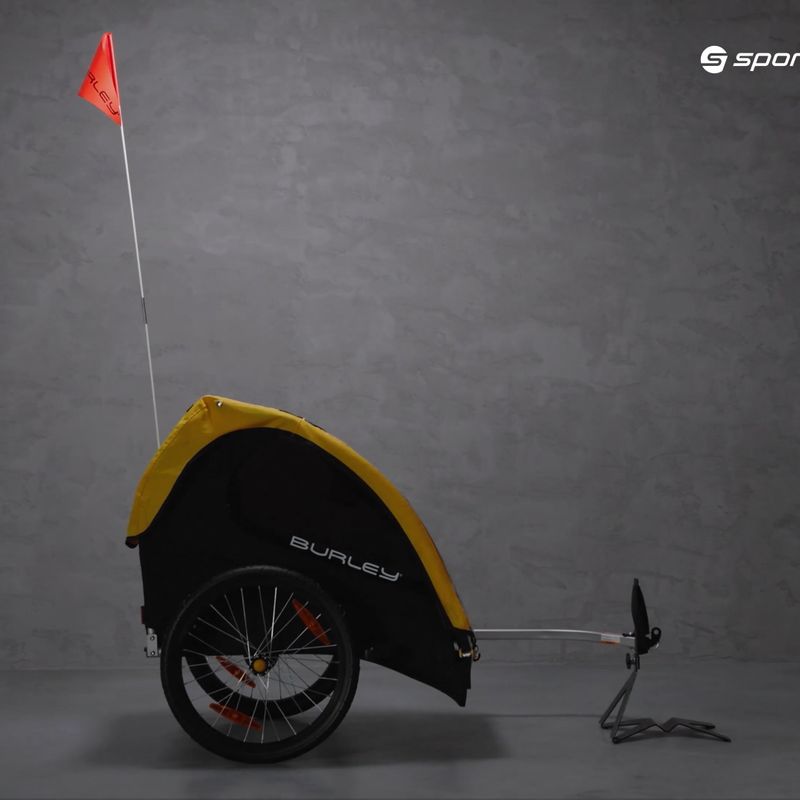 Burley Bee Doppelter Fahrradanhänger gelb BU-946206 17